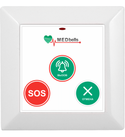 Беспроводная кнопка с функцией экстренного вызова Med-53V-W 