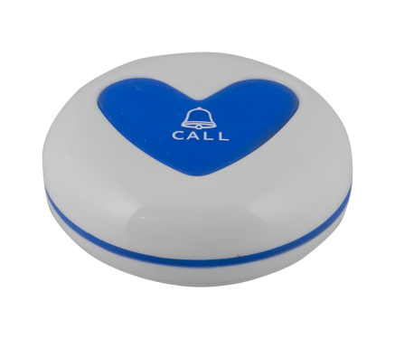 Влагозащищённая кнопка вызова (белый/синий) K-U1 