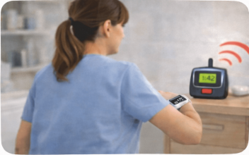 Сигнал сразу поступает на пейджер