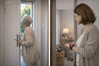 Уведомление сразу поступает ухаживающему человеку