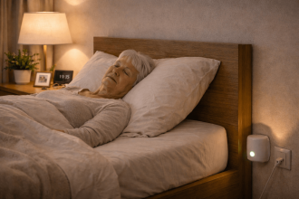 Датчик контролирует зону подъёма у кровати