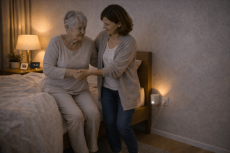 Помощь предотвращает риск падения пациента